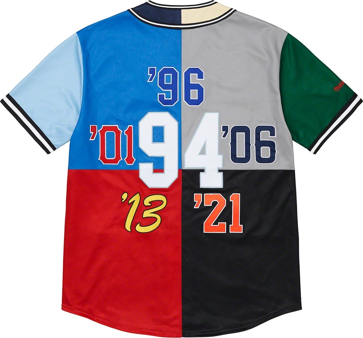 Supreme®/Mitchell & Ness® Patchwork Baseball Jersey view 3